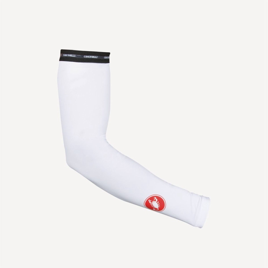 Castelli UPF 50 + LIGHT ARM SLEEVES Armvarmer Herre Hvide | STEOXWG-23