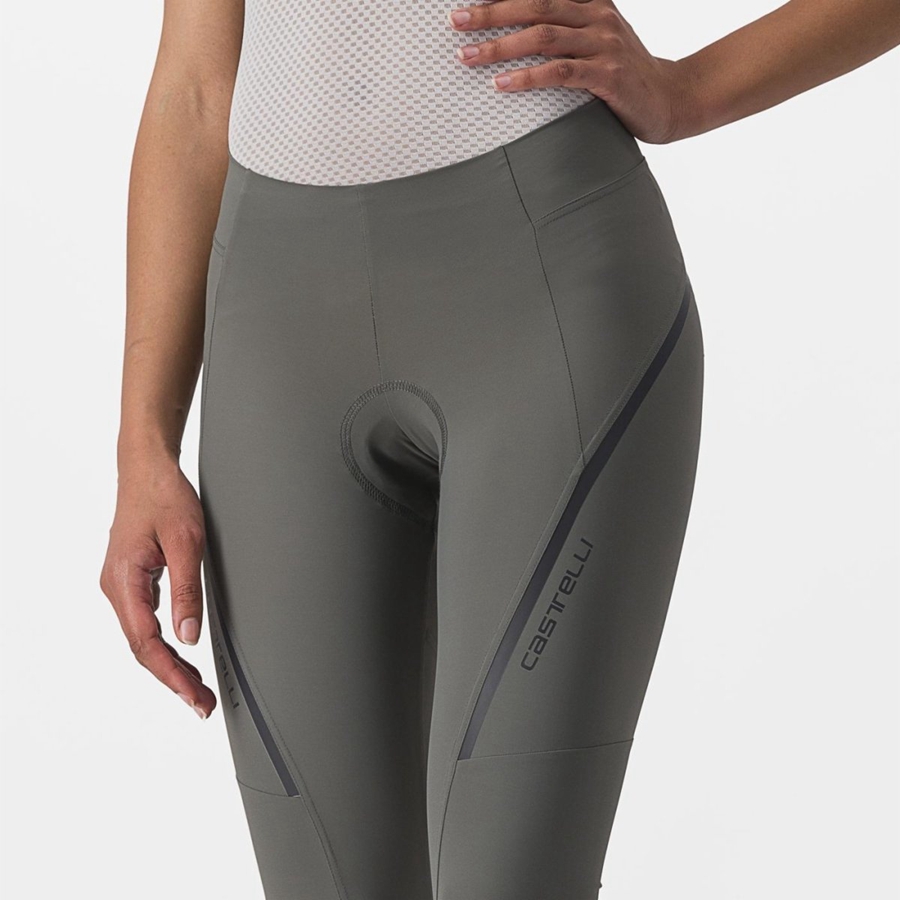 Castelli VELOCISSIMA 3 KNICKER Leggings Dame Grå Mørkegrå | THZRWUX-09