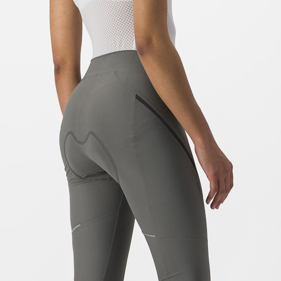 Castelli VELOCISSIMA 3 KNICKER Leggings Dame Grå Mørkegrå | THZRWUX-09