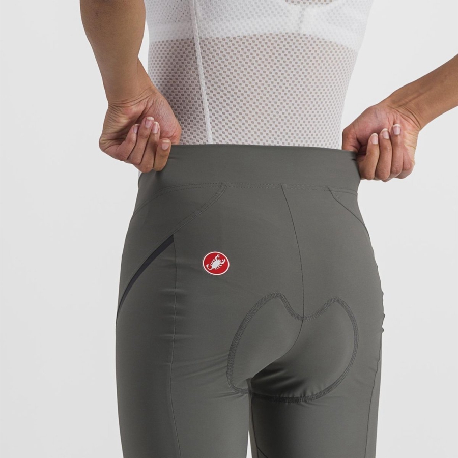 Castelli VELOCISSIMA 3 KNICKER Leggings Dame Grå Mørkegrå | THZRWUX-09