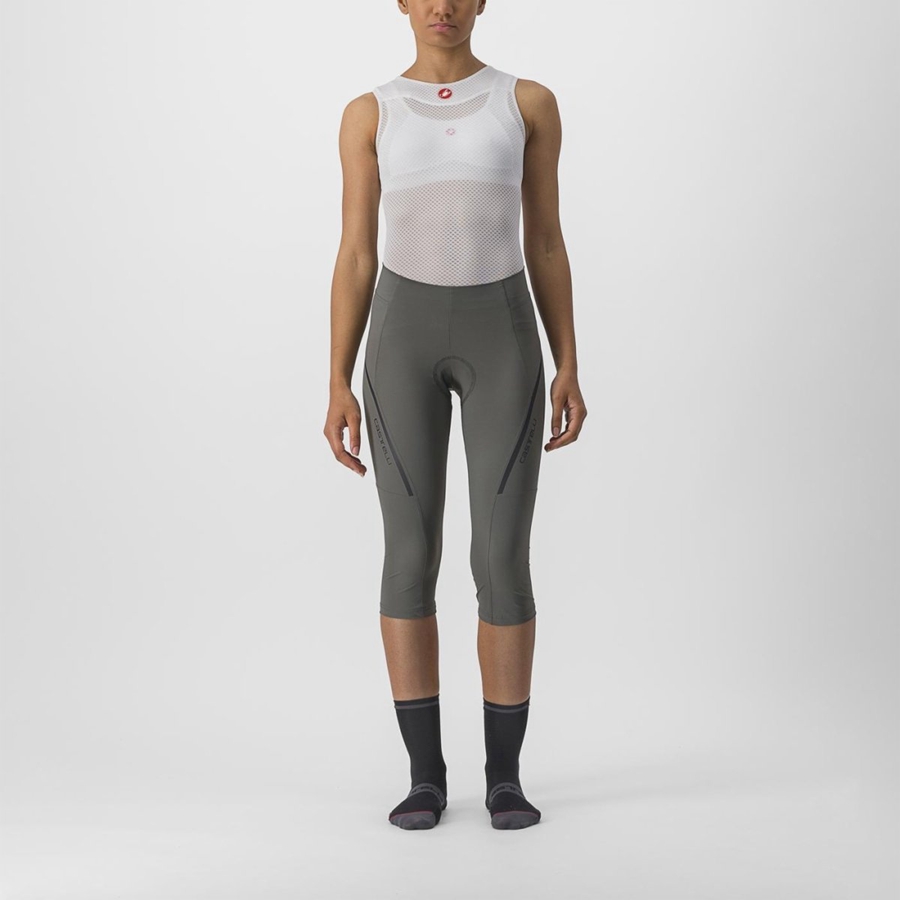 Castelli VELOCISSIMA 3 KNICKER Leggings Dame Grå Mørkegrå | THZRWUX-09