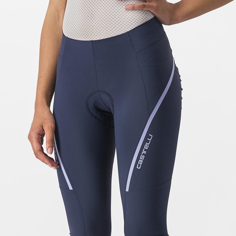 Castelli VELOCISSIMA 3 KNICKER Leggings Dame Blå Lilla Hvide | PDAGBRE-56