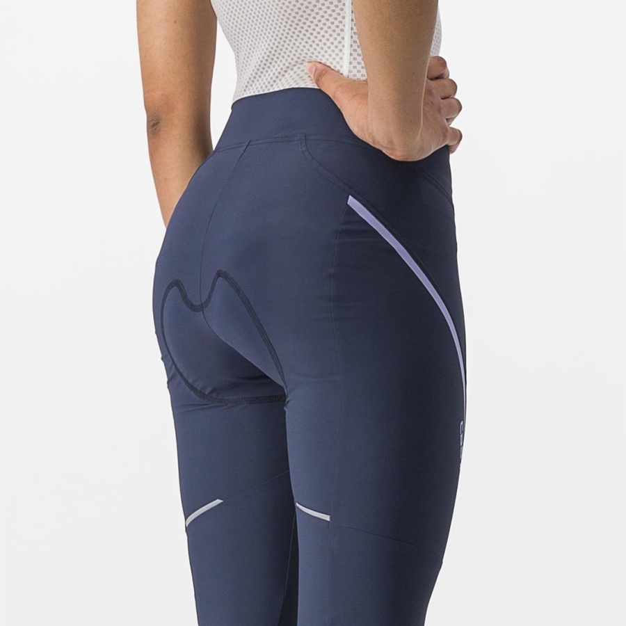 Castelli VELOCISSIMA 3 KNICKER Leggings Dame Blå Lilla Hvide | PDAGBRE-56