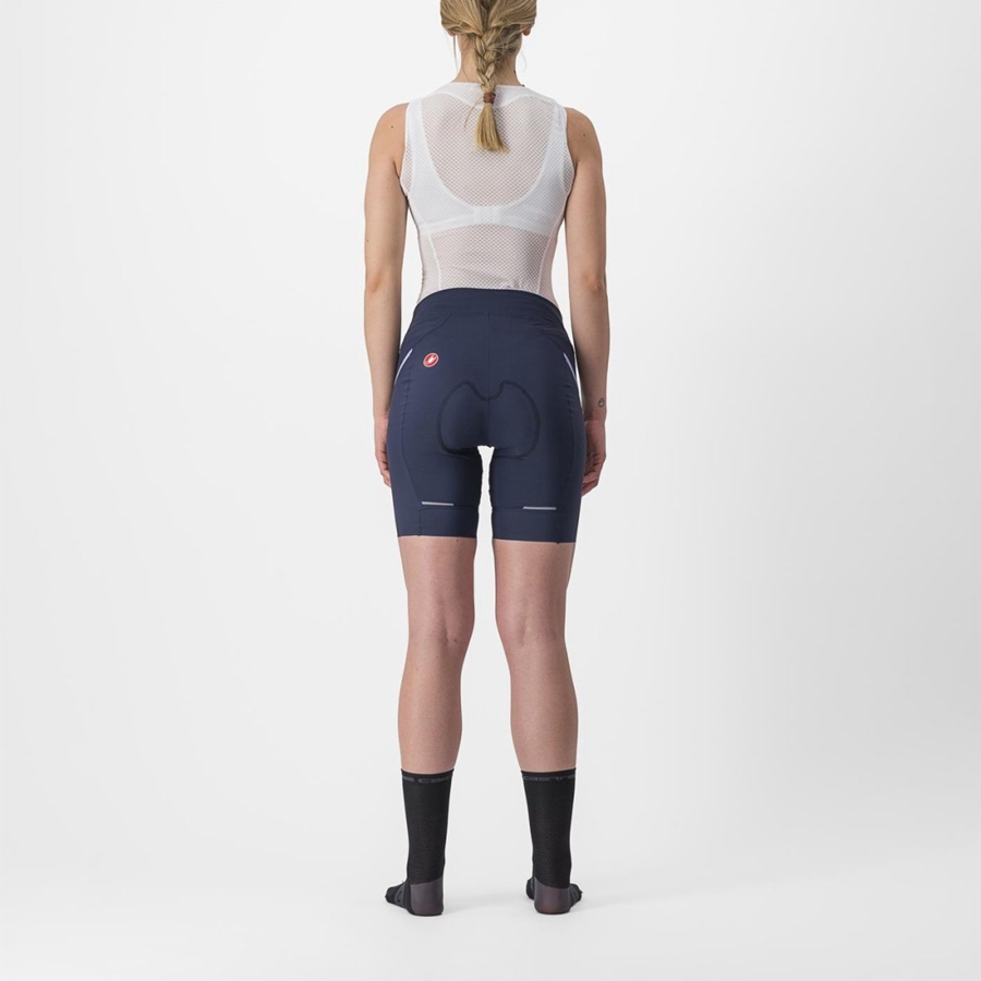 Castelli VELOCISSIMA 3 Shorts Dame Blå Lilla Hvide | MTFXSQC-24