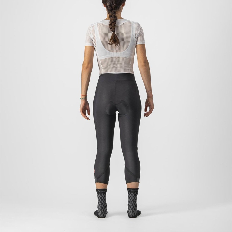 Castelli VELOCISSIMA THERMAL KNICKER Leggings Dame Sort Sort | IXYHPCV-26