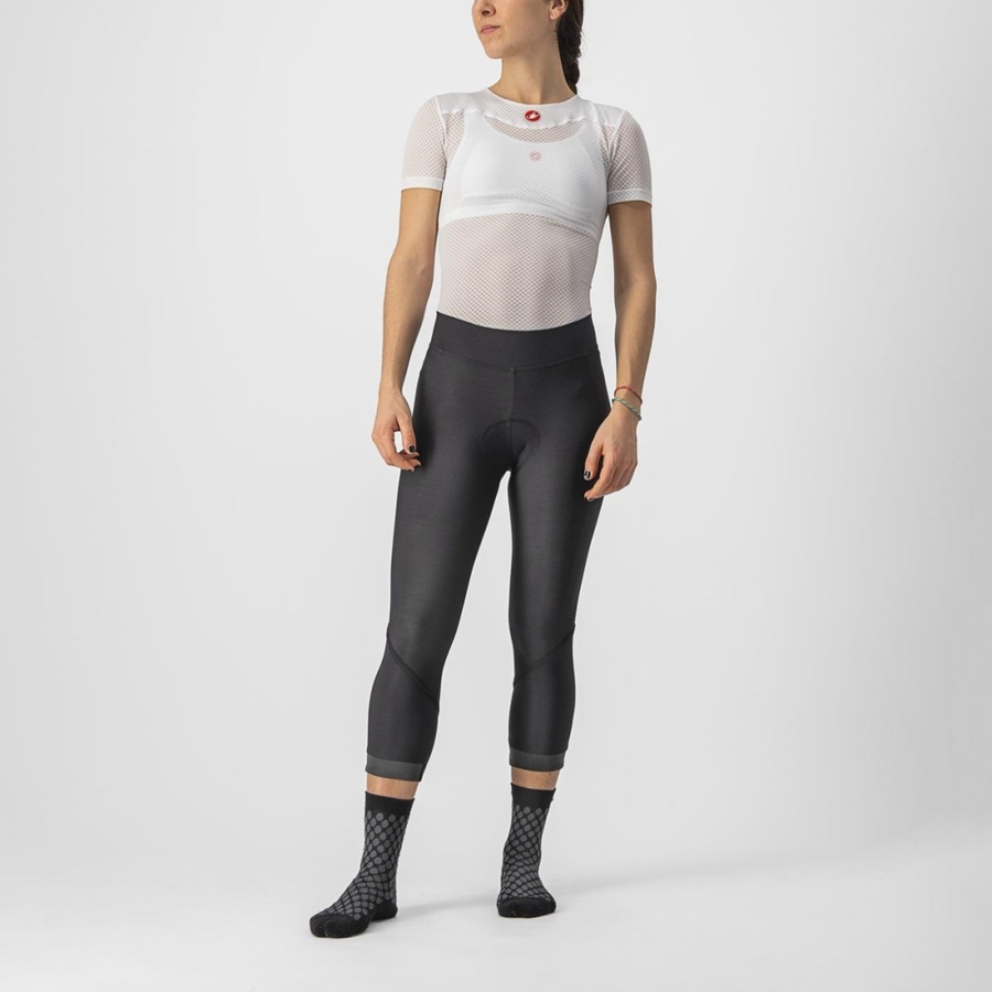 Castelli VELOCISSIMA THERMAL KNICKER Leggings Dame Sort Sort | IXYHPCV-26