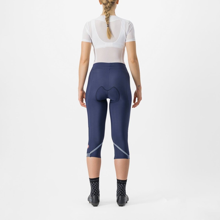 Castelli VELOCISSIMA THERMAL KNICKER Leggings Dame Blå Sølv | OKNDWIE-57