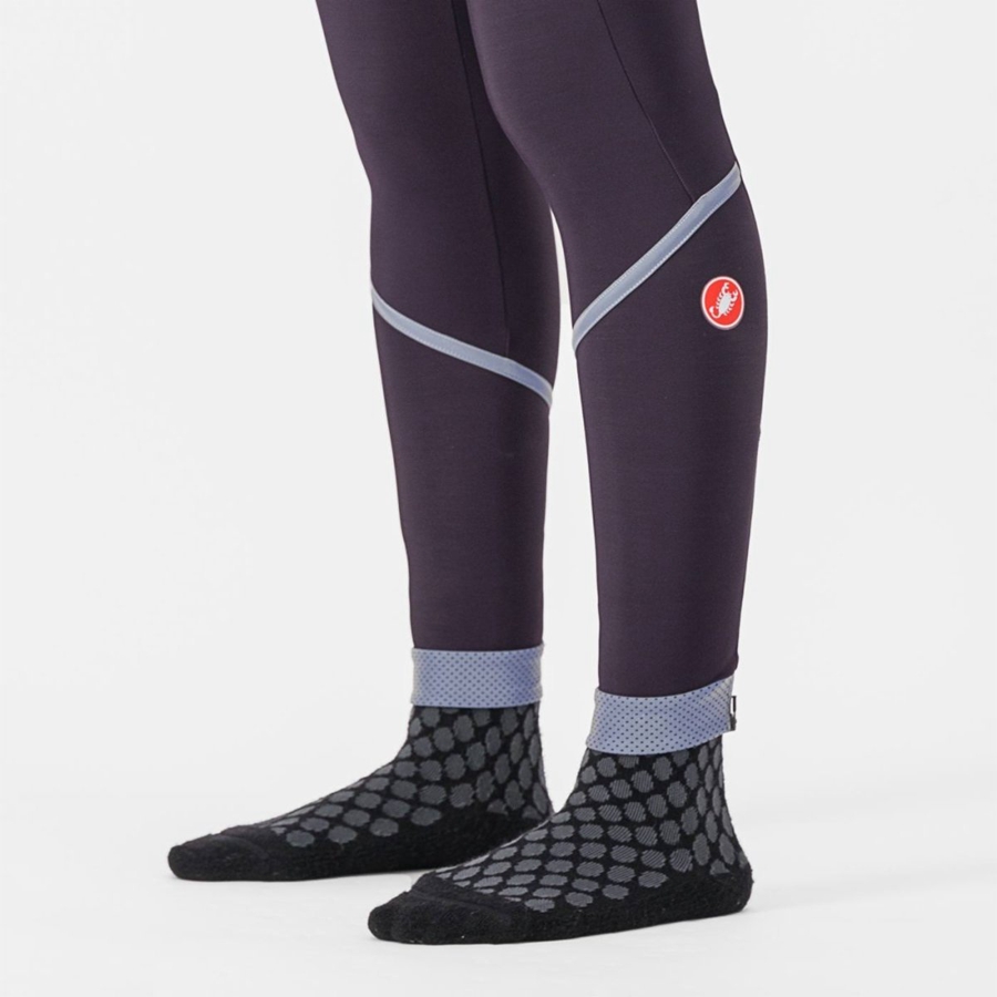 Castelli VELOCISSIMA THERMAL Leggings Dame Sølv | VMZKCNT-09