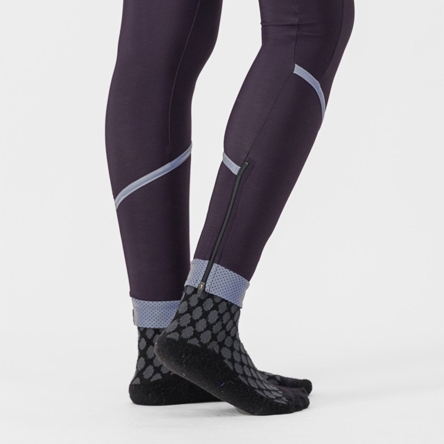 Castelli VELOCISSIMA THERMAL Leggings Dame Sølv | VMZKCNT-09