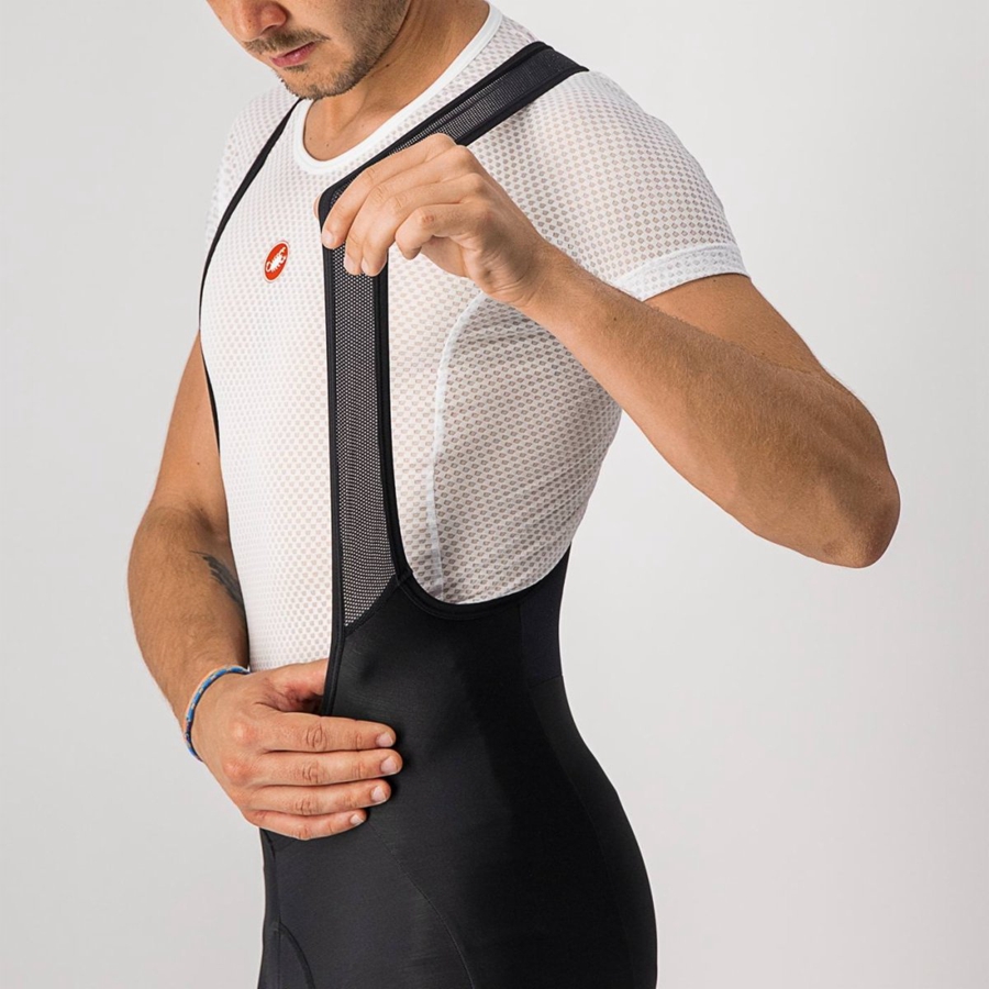 Castelli VELOCISSIMO 5 Bib Strømpebukser Herre Sort Rød | IKMHTFR-83